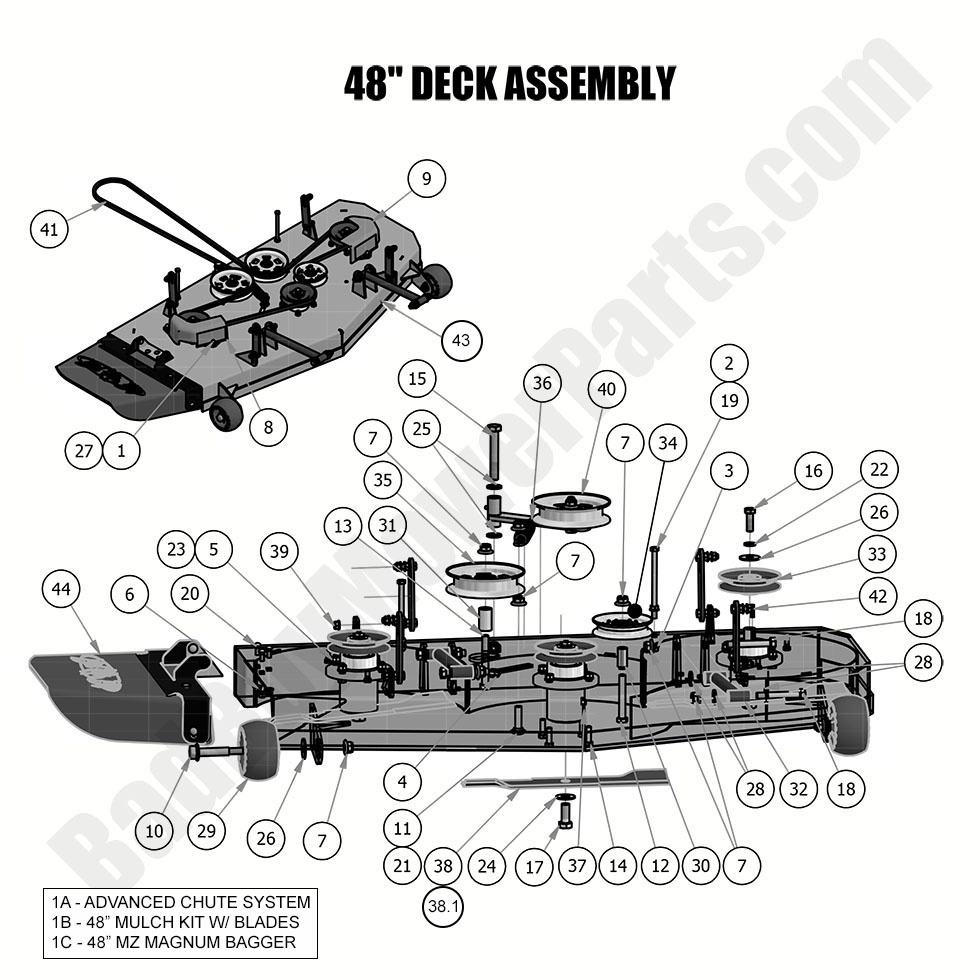 2019 MZ & MZ Magnum 48" Deck Assembly